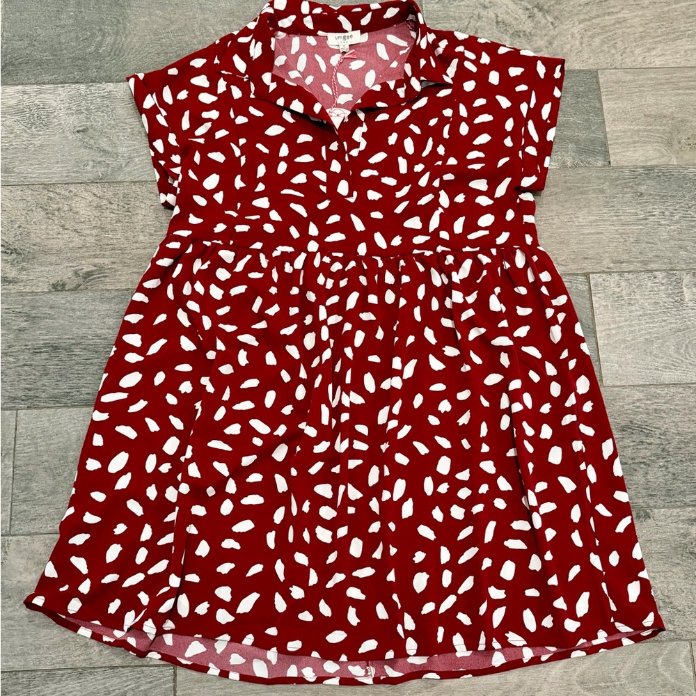 Umgee Burgundy Dress